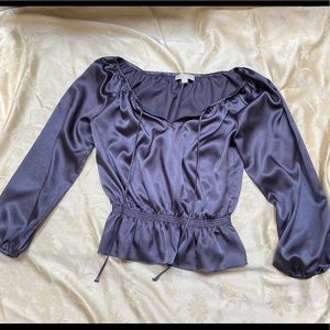 Michael Kors satin blouse - gunmetal grey